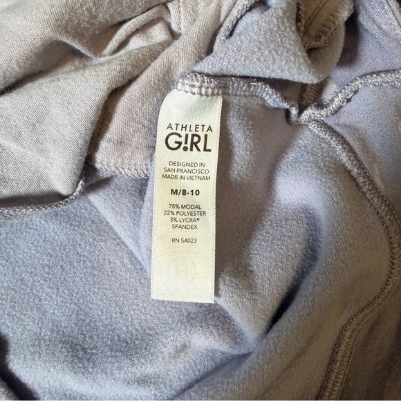 Athleta Girl Printed Break The Curve Hem Hoodie Light Purple Camo - Size M 8/10 - Picture 6 of 7
